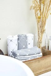 Meyco - Meyco Starter Set 9-pack Muslin Uni - Louis Grey - Mari Kali Stores Cyprus